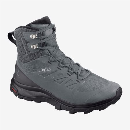 Salomon OUTblast TS CSWP W Womens Hiking Boots Dark Grey UK VOAD